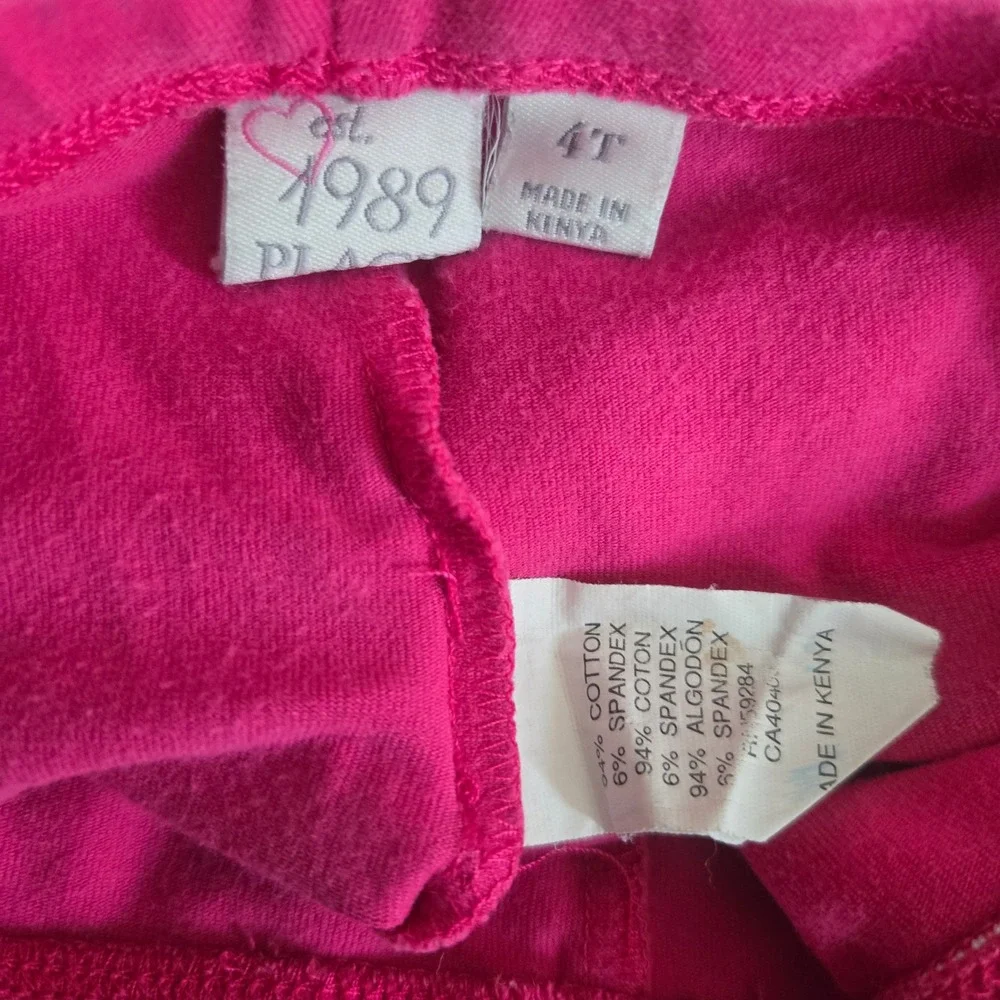 The Childrens Place Girls‎ Pink Bike Shorts Size 4T Cotton Stretch Activewear